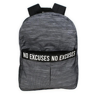 Space Dye Backpack With Quotes 16in