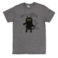 Black Cat 'Look I'm A Hooman' Graphic Tee