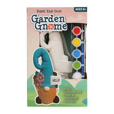 Paint-Your-Own Garden Gnome 8in Craft Kit