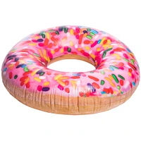 frosted donut inflatable inner tube pool float 40in