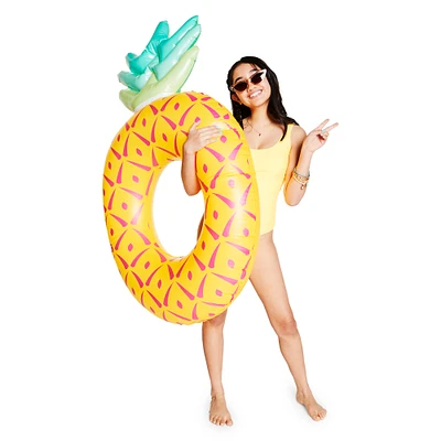 Pineapple inner Tube Pool Float 35in