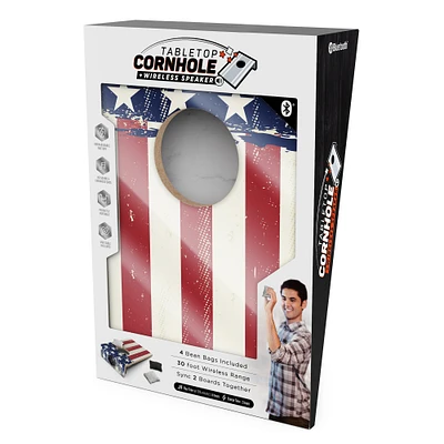 tabletop cornhole game & bluetooth® speaker