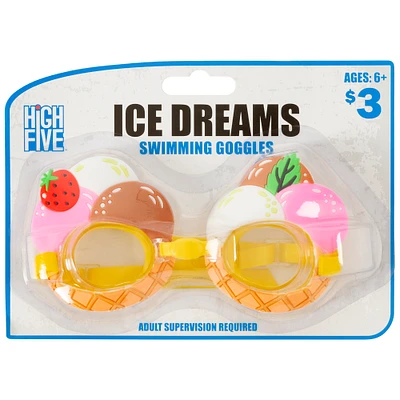 Molded Novelty Swim Goggles- Unicorn Or Ice Cream