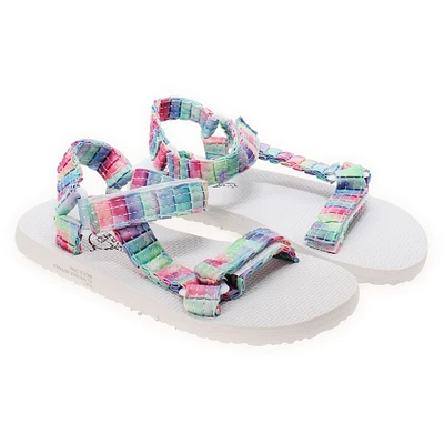 ladies river shoe active sandals - tie dye straps