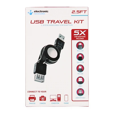 5-in-1 Universal Usb Travel Kit