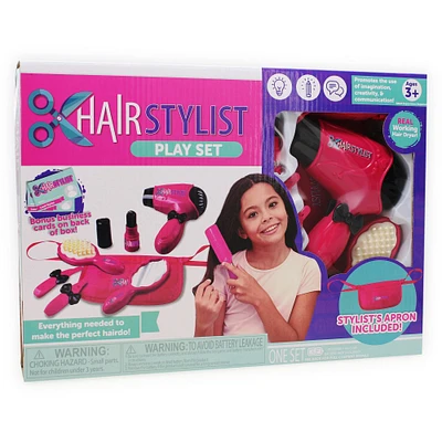 Kid's Hair Stylist Play Set 7-Piece