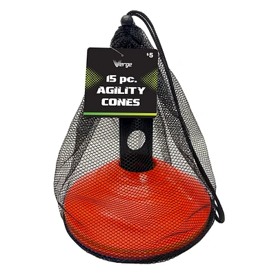 Sport Agility Cones 15-Piece Set