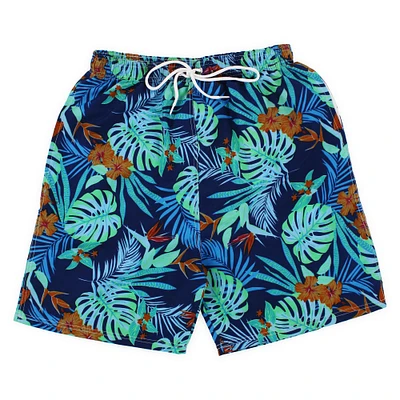 young men's board shorts swimwear - tropical