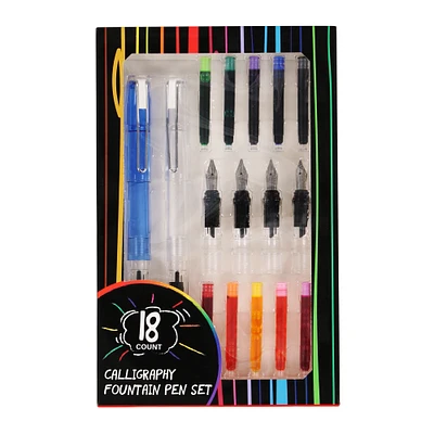 Calligraphy Fountain Pen Set 18-Count