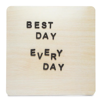 Woodgrain Magnetic Letterboard 11.5in