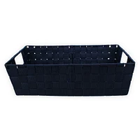 large nylon woven storage bin basket 11in x 17in