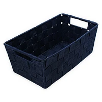 small nylon woven storage bin basket 7in x 11in