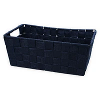 small nylon woven storage bin basket 7in x 11in