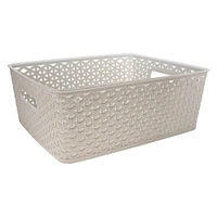 large lattice storage bin 13.8in x 11.8in