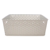 large lattice storage bin 13.8in x 11.8in