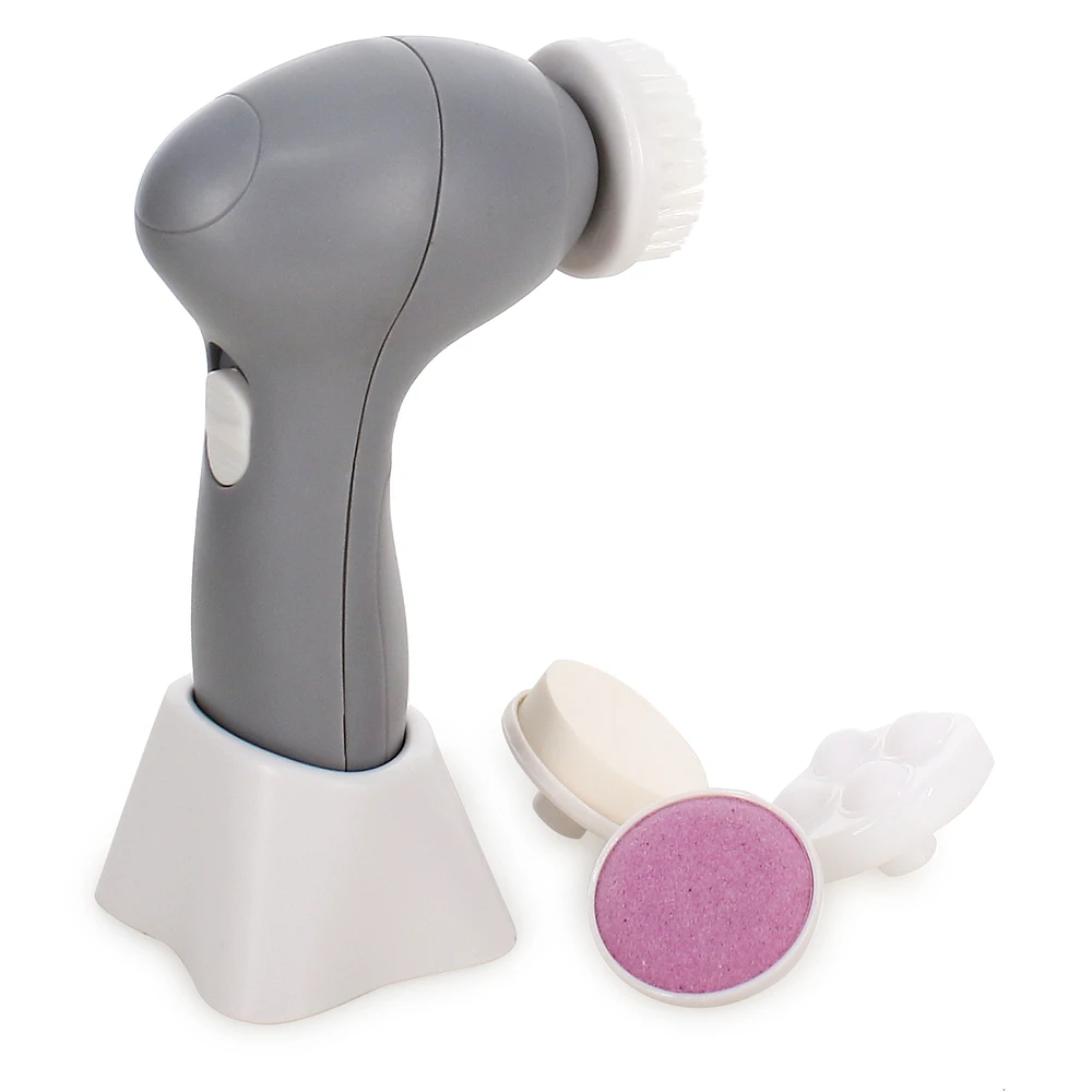 Electric Facial Cleansing Brush With 4 Heads