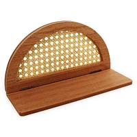 Rattan Wall Shelf 11in