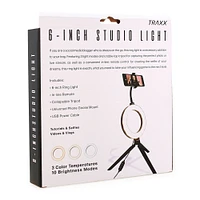 6in Studio Ring Light W/ Phone Holder
