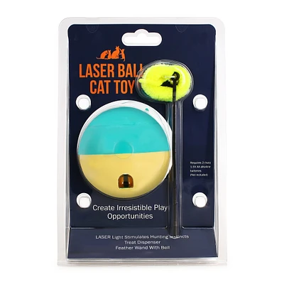 Treat-Dispensing Laser Ball Cat Toy