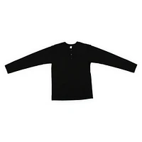 Young Men's Long Sleeve Henley Tee