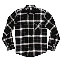young men's button-down flannel shirt