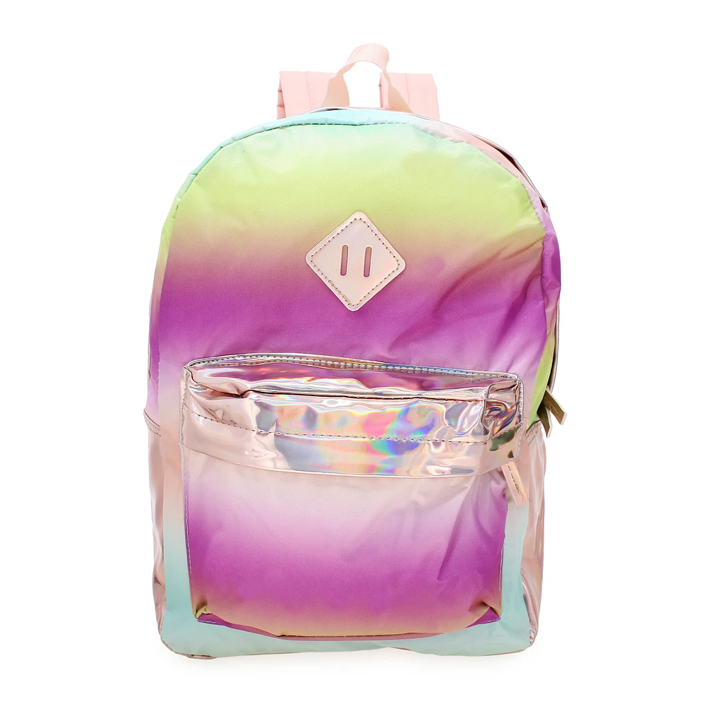 metallic ombre backpack 16in