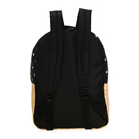 black & white polka dot backpack 16in