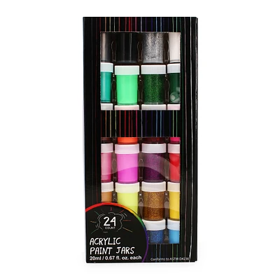 Acrylic Paints 24-Piece Set