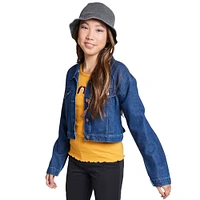 juniors cropped denim jacket