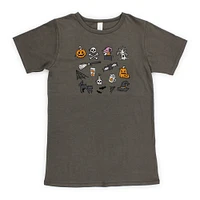 halloween icons graphic tee