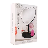 heart-shaped LED vanity mirror