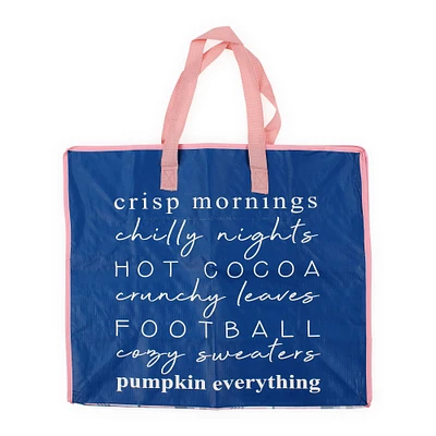 jumbo shopping tote bag - fall essentials