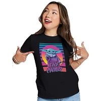 retro neon star wars® the mandalorian™ graphic tee