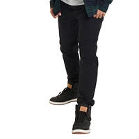 young men's woven joggers - black