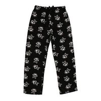 young men's plush lounge pants - skull