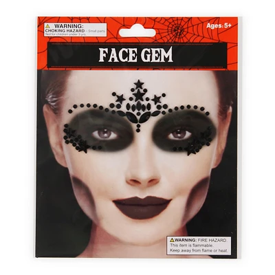 halloween costume stick-on face gems