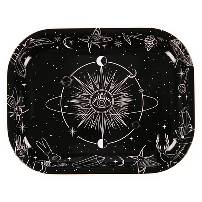 small decorative tray w/ print 7in x 5.5in