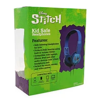 disney stitch kid-safe headphones with mic