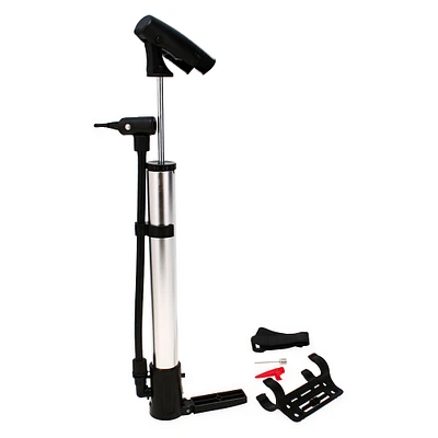 compact bicycle tire pump w/ mount