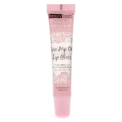 rose hip oil lip gloss w/ aloe & vitamin E