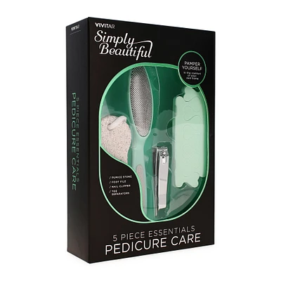 5-piece pedicure tools set