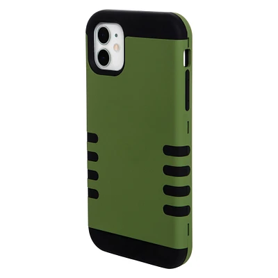 iPhone 11®/Xr® safeguard wireless charging compatible dual layer case - green