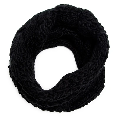 cable knit snood scarf