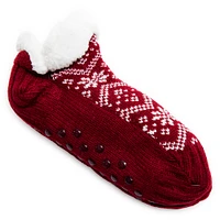 ladies fleece & knit shorti slipper booties