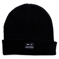 lightweight beanie hat w/ patch