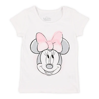 kid's pastel Disney Minnie Mouse graphic tee