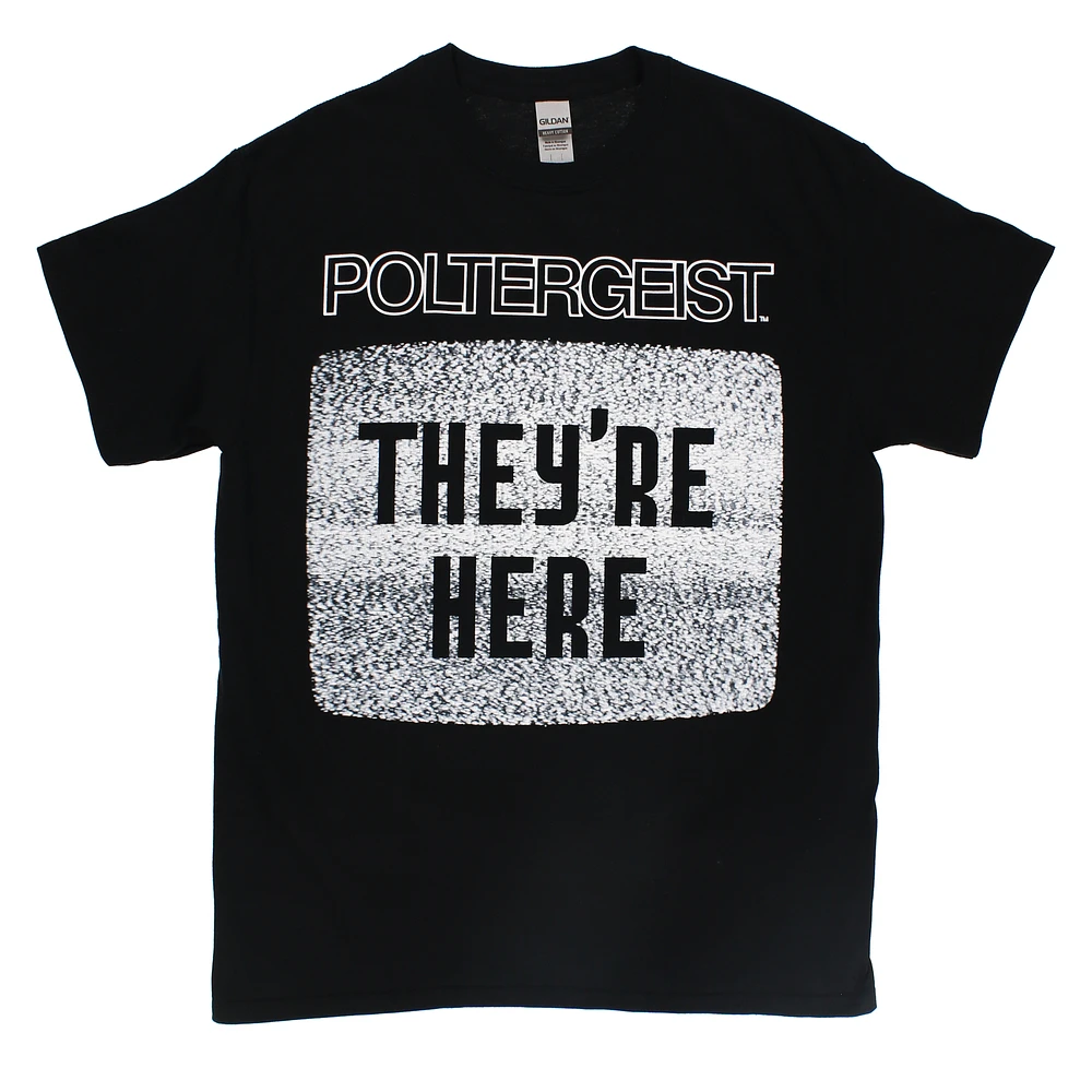 poltergeist 'they're here' graphic tee