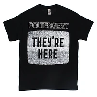 poltergeist 'they're here' graphic tee