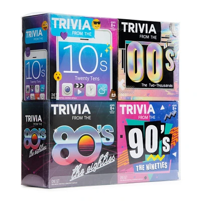 4-in-1 Trivia Card Game - Decades