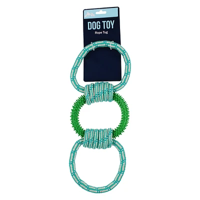 3-ring rope tug dog toy